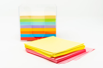 Office memo Note on white background