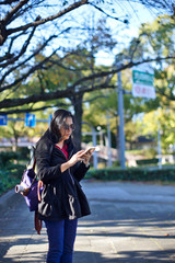  woman in the park 