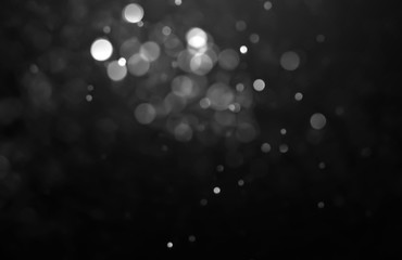 bokeh light, blur circles on black background