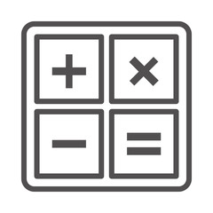 Mathematical Symbols  Vector illustration. Quality design element Line Icon.