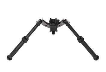 Bipod for sniper rifle isolate on a white background. Emphasis for weapons. Mounts for convenient...