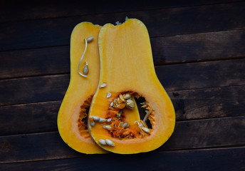 pumpkin pear-shaped Spanish guitar in the context of seeds