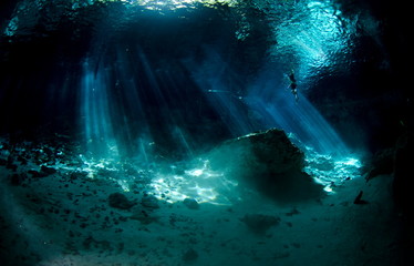 cenote Mexique  plongee