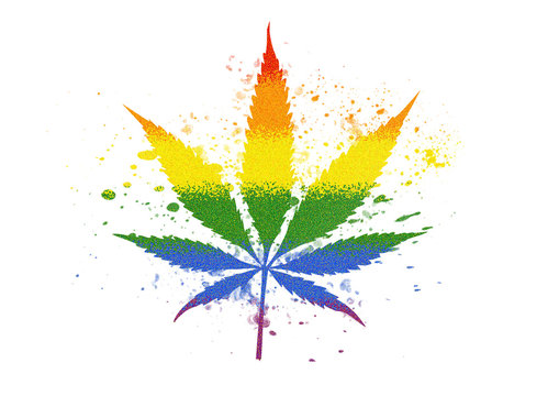 Watercolor Weed leaf, watercolor marijuana leaf, watercolor cannabis  leaf, watercolor hemp leaf