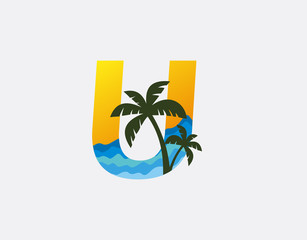 Palm Beach ULetter Logo. 