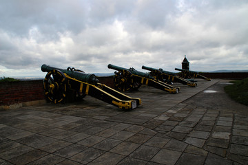 Geschütze auf der Festung Königsstein