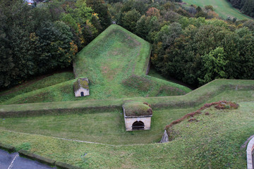 Der Abwehrwall der Festung Königsstein