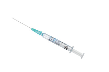 Fototapeta premium syringe for influenza virus protection