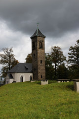 Fototapeta na wymiar Eine Kirche auf der Festung Königsstein