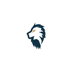 Creative Lion Head Design Logo Concept