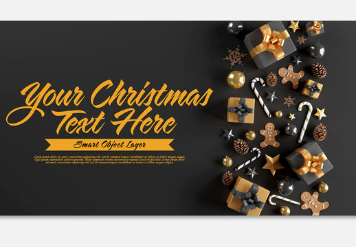 Christmas Scene Mockup