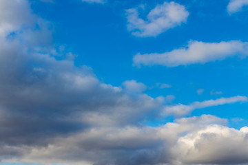 Naklejka na ściany i meble gray cloud scape blue sky natural background photography 