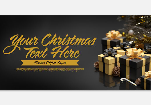 Christmas Scene Mockup