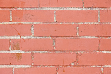 red brick wall close up