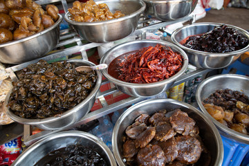 MANDALAY/MYANMAR(BURMA) - 08th Nov, 2019 : Burmese Foods Collection.