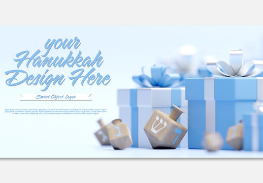 Hanukkah Scene Mockup