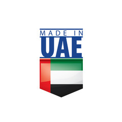 United Arab Emirates flag, vector illustration on a white background