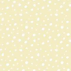White point on beige endless pattern. Art design element stock vector illustration for web, for print, for textile, wallpaper