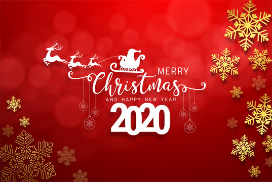 Holiday's Background with Season Wishes and Border of Realistic Looking Christmas Tree Branches Decorated 