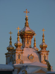 Fototapeta na wymiar Chapelle impériale Peterhof (Russie)