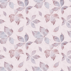 Leaves seamless pattern. Artistic background.
