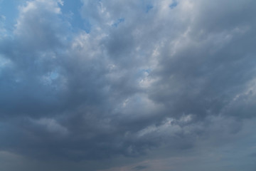 Scenic Sunset Sky and Cloudy Sky over Dubai , United Arab Emirates