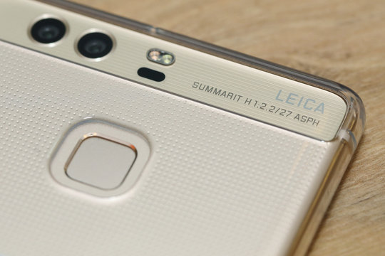 BANGKOK, THAILAND - JULY 10:  Huawei P9 with Leica Camera Lens 