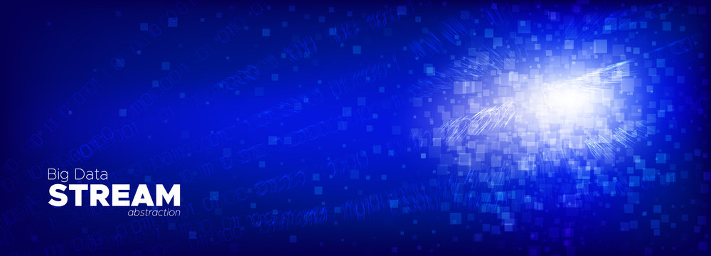 Particles Stream. Light Streaming Backgrounds. 