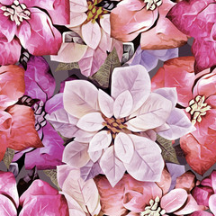 Christmas seamless pattern.  Holiday Background. 