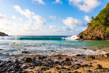 Fototapeta premium Beautiful view of Cachorro beach in Fernando de Noronha, Brazil