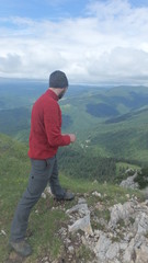 Naklejka premium Mountain landscape