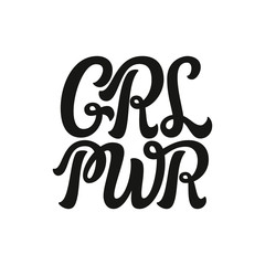 Girl power lettering