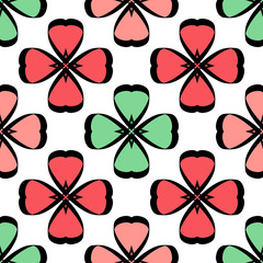 Seamless pattern with delicate floral patterns.