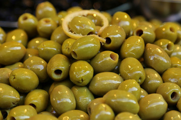 Olives at a Market.