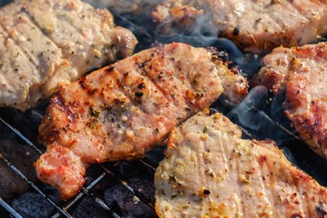 Summer nature grill bbq meat,  spring.