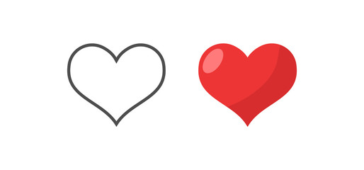 Heart vector icons