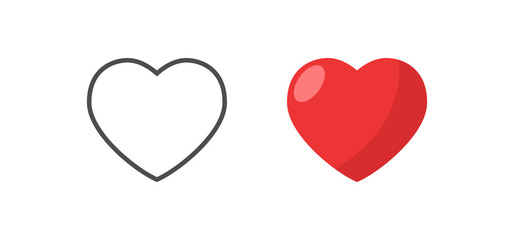 Heart vector icons