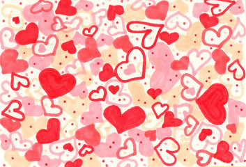 Abstract marker illustration geometric colourful background