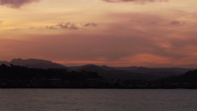 Sunset timelapse, Baracoa, Cuba