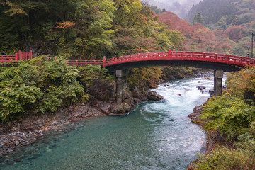 Fototapeta premium Shinkyo Bridge in Nikko, Japan