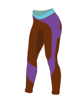 brown purple leggings design isolated clip art preview