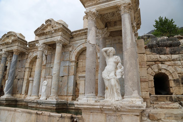 Sagalassos İn Burdur Turkey. Ancient City. Ancient Site. Letoon. Anatolia.