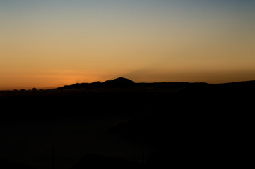 Tenerife Silhouette Sunset