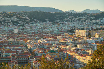 Aerial view of Nice