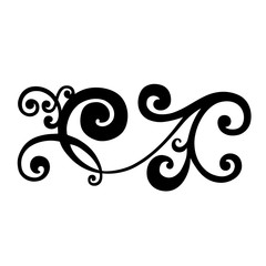 Vintage baroque ornament. Retro pattern antique style acanthus. Ornamental border © Feoktistova