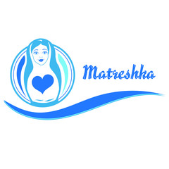 Toy Matreshka Russian soul. Logo