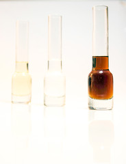 Different types of spirits used as digestives after meals.