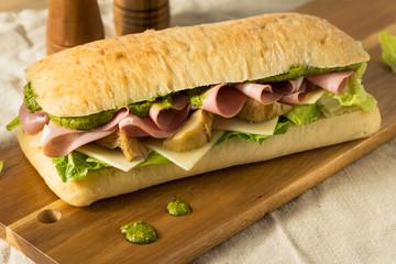 Homemade Italian Panino Sandwich