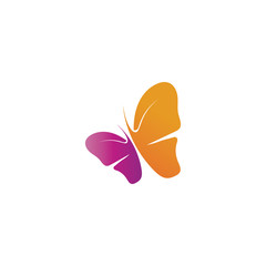 Vector Butterfly conceptual simple colorful icon Logo Vector Animal Insect