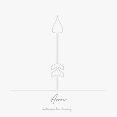 continuous line drawing. arrow. simple vector illustration. arrow concept hand drawing sketch line.